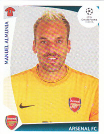 Manuel Almunia Arsenal samolepka UEFA Champions League 2009/10 #482